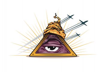 Aufkleber "Illuminati", 10er Set