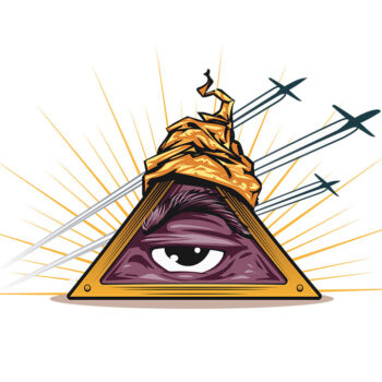 Aufkleber "Illuminati", (einzeln/Anzahl frei wählbar)