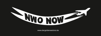 Aufkleber "NWO now" (einzeln/Anzahl frei wählbar)