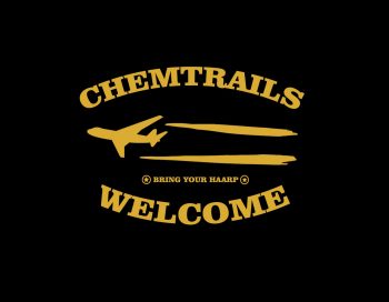 Aufkleber "Chemtrails Welcome", (einzeln/Anzahl frei wählbar)