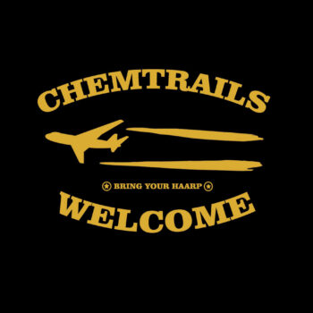 Aufkleber "Chemtrails Welcome", (einzeln/Anzahl frei wählbar)