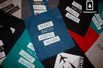 "Make Facts Great Again" - Shopping Bag (blau)