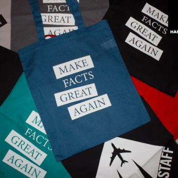 "Make Facts Great Again" - Shopping Bag (blau)