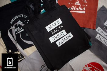 "Make Facts Great Again" - Shopping Bag (schwarz)