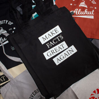 "Make Facts Great Again" - Shopping Bag (schwarz)