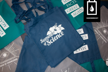 "Summer of Science" - Shopping Bag (blau)