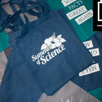 "Summer of Science" - Shopping Bag (blau)