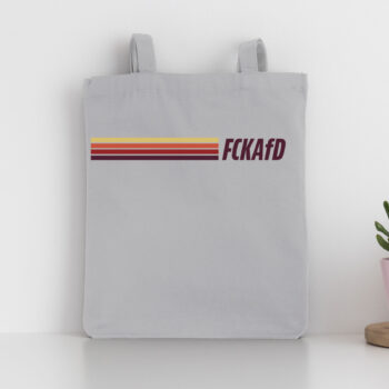 „FCKAfD“ Shopping Bag, grau
