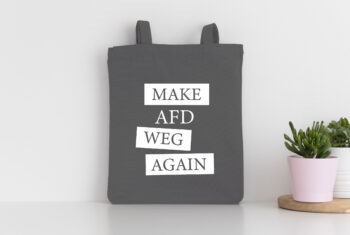 „MAKE AFD WEG AGAIN“ Shopping Bag, (dunkelgrau)