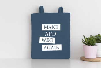 „MAKE AFD WEG AGAIN“ Shopping Bag, (blau)