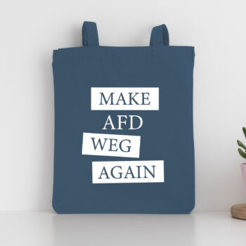 „MAKE AFD WEG AGAIN“ Shopping Bag, (blau)