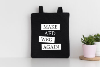 „MAKE AFD WEG AGAIN“ Shopping Bag, (schwarz)