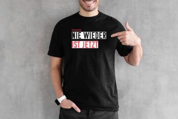 "FCKAFD - Nie wieder ist jetzt" T-Shirt - schwarz (Unisex/Organic/FairTrade/ÖkoTex)
