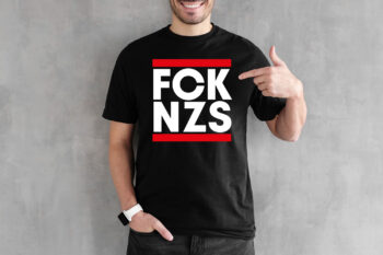 "FCKNZS" T-Shirt - schwarz (Unisex/Organic/FairTrade/ÖkoTex)