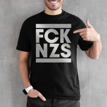 "FCKNZS" T-Shirt - lichtreflektierende Farbe (Unisex/Organic/FairTrade/ÖkoTex)