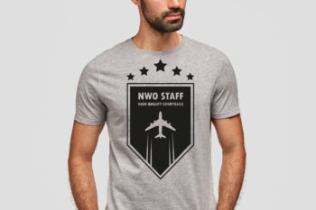 "NWO Staff" T-Shirt - Heather Grey (Unisex/Organic/FairTrade/ÖkoTex)