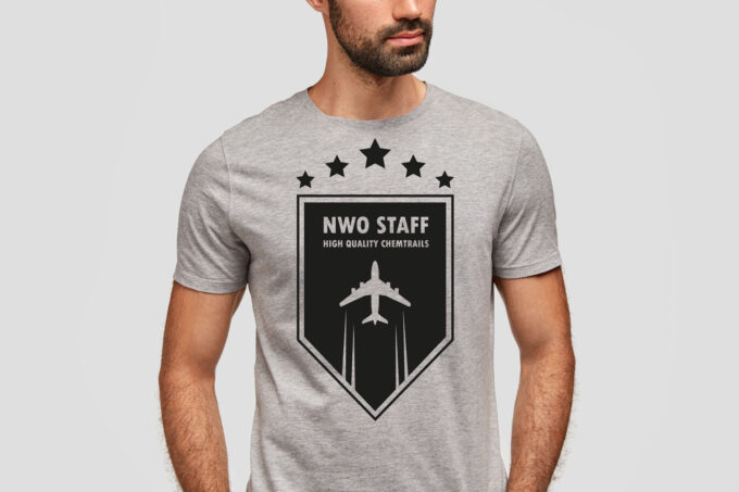 "NWO Staff" T-Shirt - Heather Grey (Unisex/Organic/FairTrade/ÖkoTex)